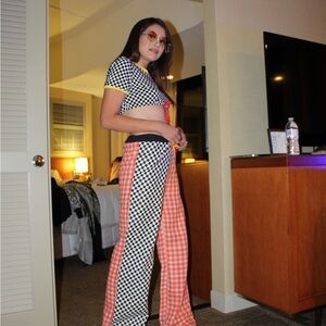 Stylish Checkered and Gingham Skirt